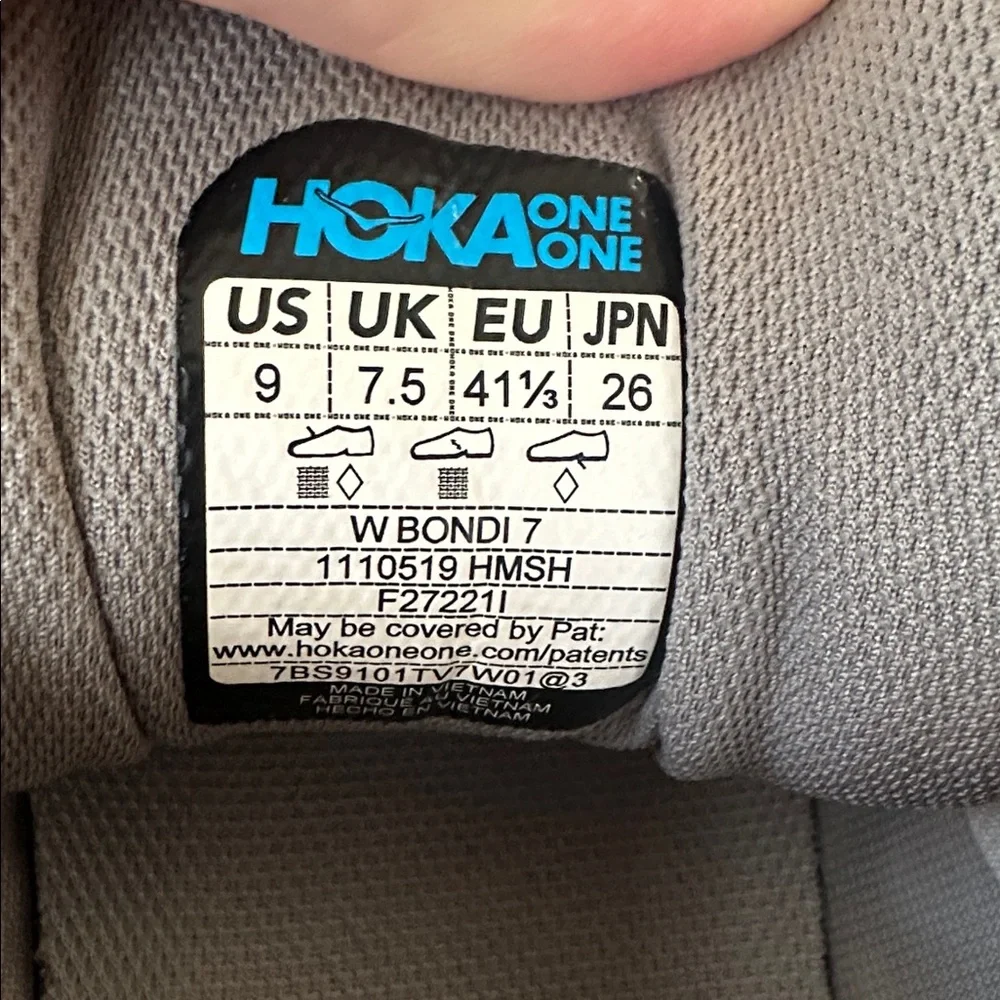 Hoka Women's Gray and Orange Athletic Shoes - Picture 3 of 7